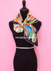 Hermes "La Patisserie Francaise" Black Twill Silk 90 cm Scarf