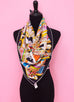 Hermes "La Patisserie Francaise" Black Twill Silk 90 cm Scarf