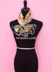 Hermes "La Patisserie Francaise" Black Twill Silk 90 cm Scarf