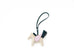 Hermes Craie / Vert Cypress / Mauve Pale Pegase Bag Charm PM