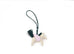Hermes Craie / Vert Cypress / Mauve Pale Pegase Bag Charm PM