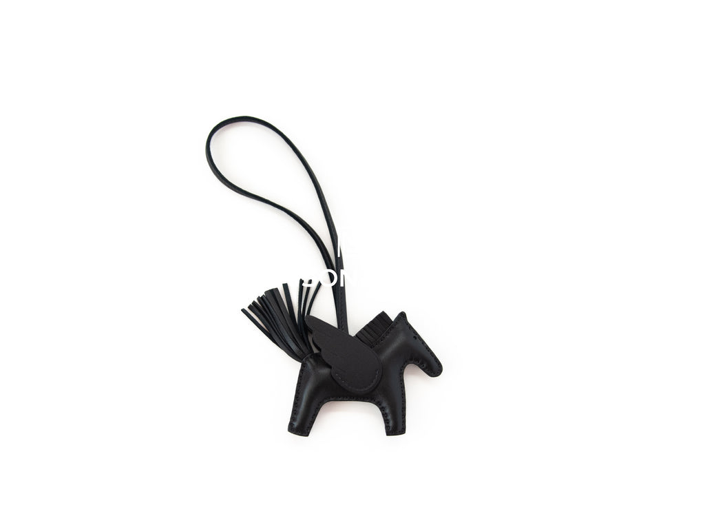 Hermes SO Black Pegase Bag Charm PM