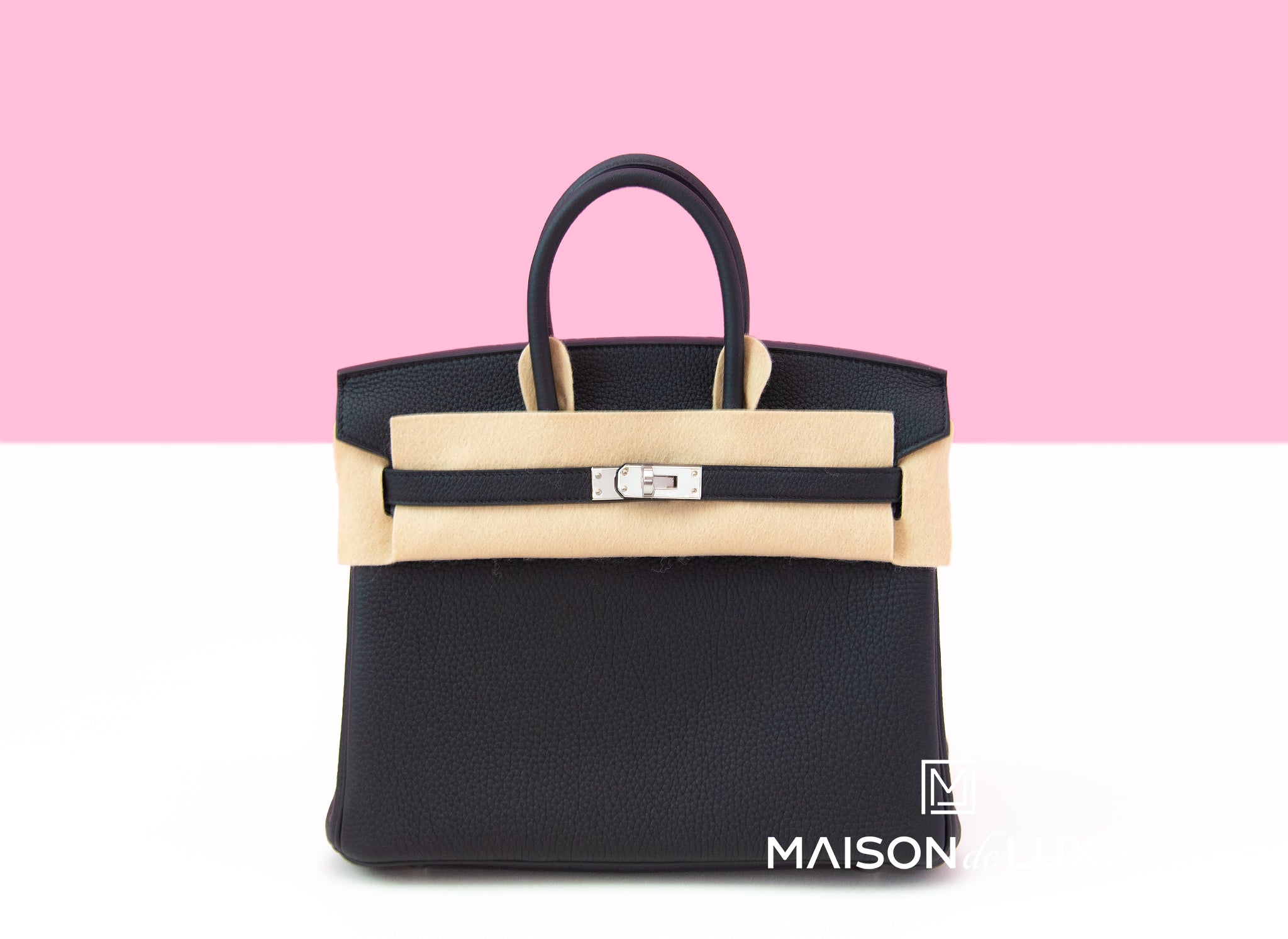 Hermes Birkin 25 Black Noir Togo Palladium Hardware – MAISON de LUXE