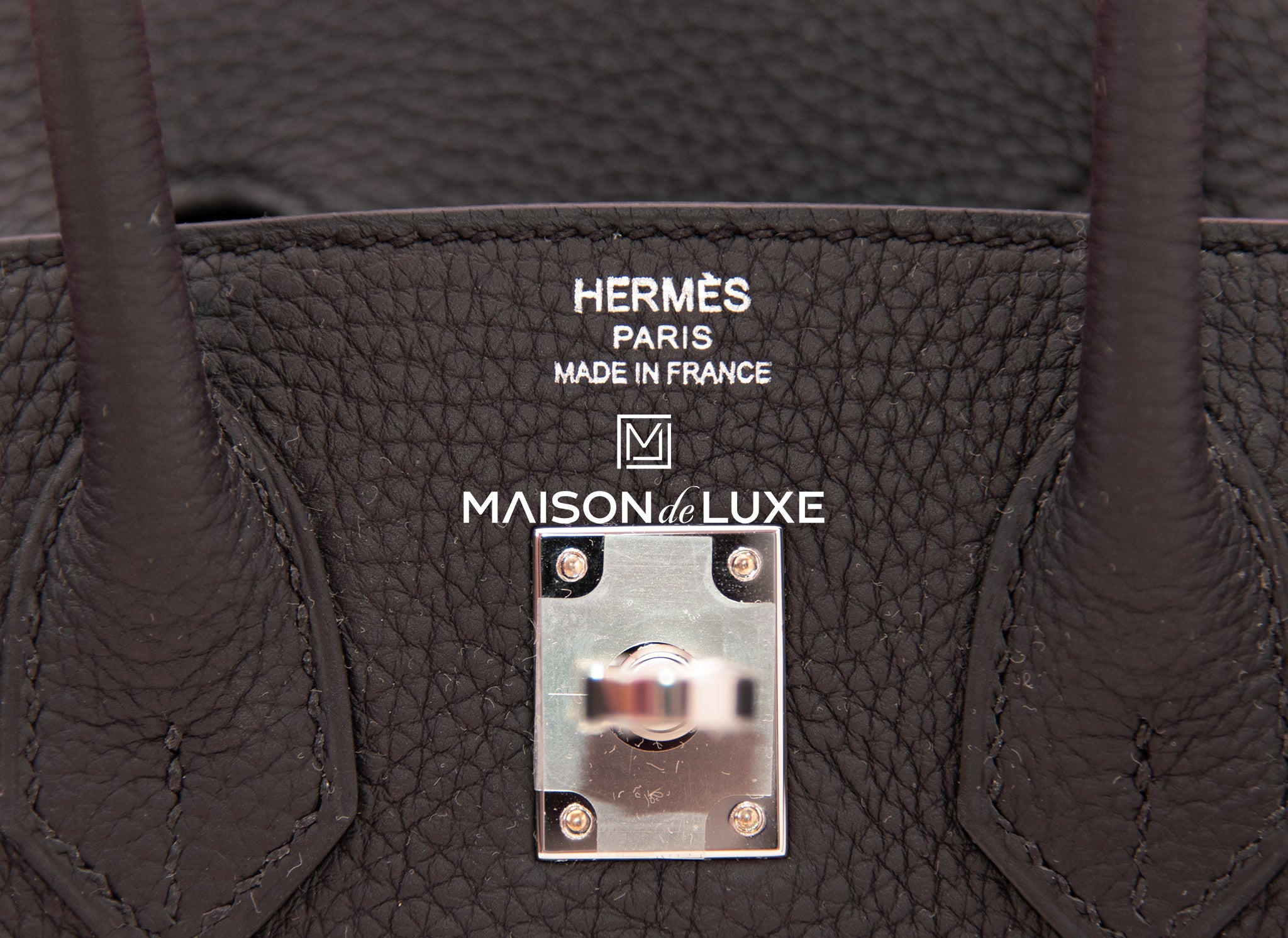 Hermès Birkin 25 Black Togo Palladium Hardware