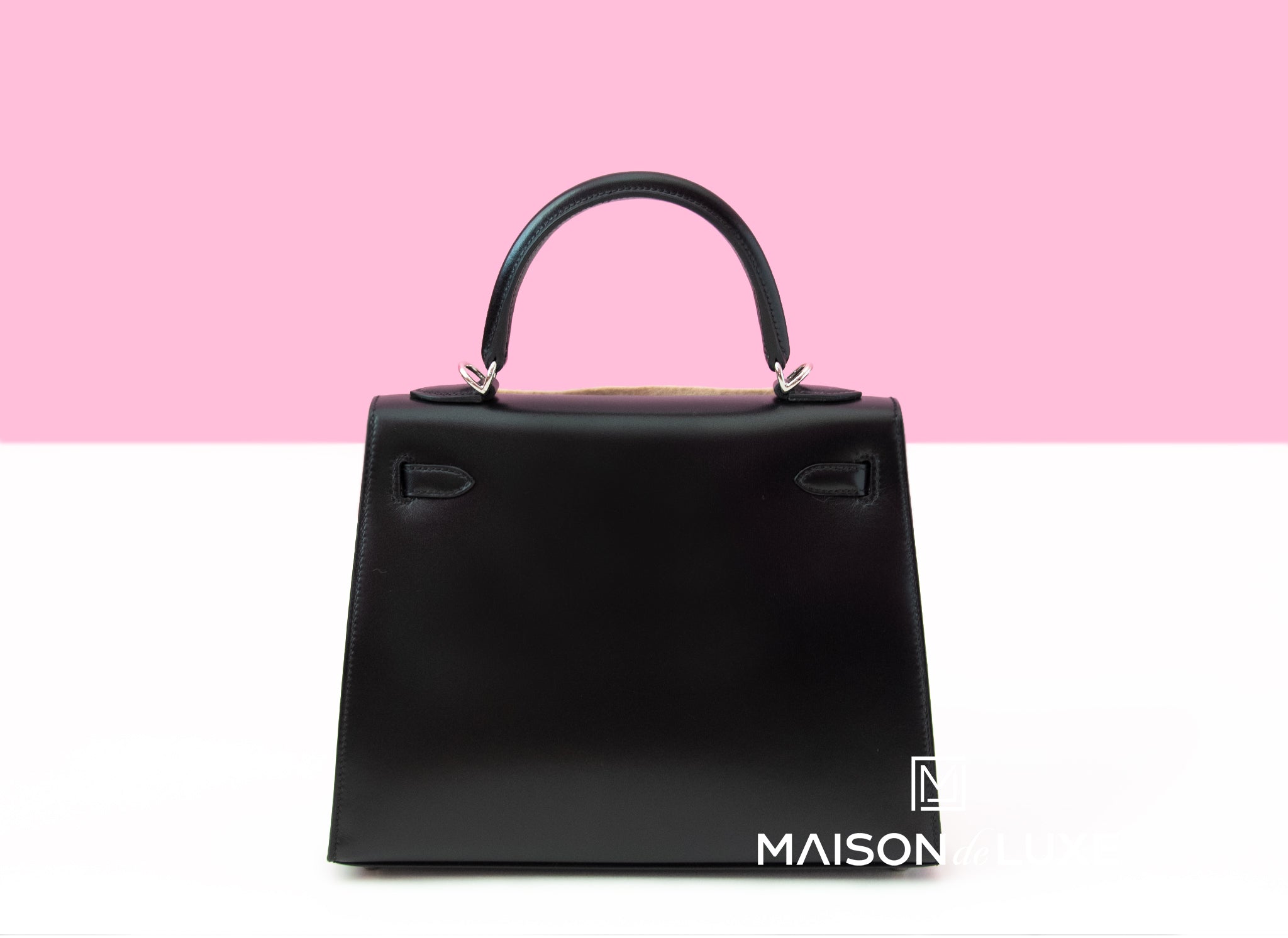 🗝️ Hermès 25cm Birkin Sellier Black Box Calf Leather Palladium