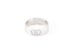 Hermes White Gold Diamond H d'ancre Ring 50