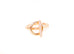 Hermes Rose Gold Diamond Echappee Ring 52