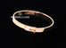 Hermes Rose Gold Diamond Kelly Bracelet SH