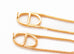 Hermes Yellow Gold Chaine d'ancre Danae Earrings