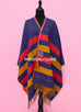 Hermes Rocabar Reversible Poncho Navy / Paille