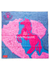 Hermes "La Cite Cavaliere" Pink Twill Silk 90 cm Scarf