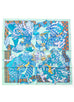 Hermes "Duels Oniriques" Blue Twill Silk 90 cm Scarf