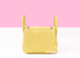 Hermes Mini Lindy 20 Limoncello Clemence Palladium Hardware
