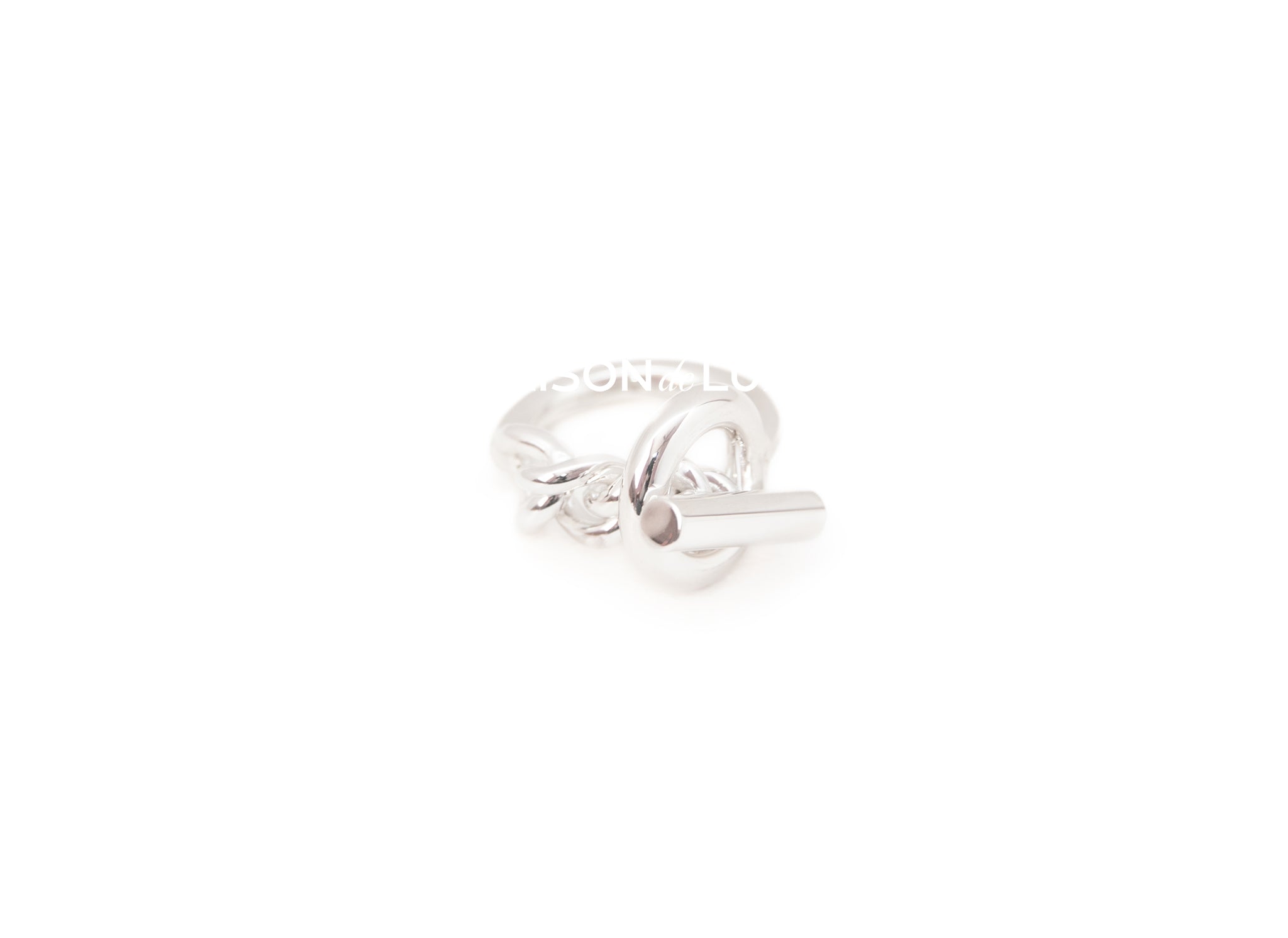 Hermes Sterling Silver Croisette GM Ring 53 – MAISON de LUXE