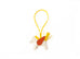 Hermes Craie / Jaune de Naples / Cuivre Pegase Bag Charm PM