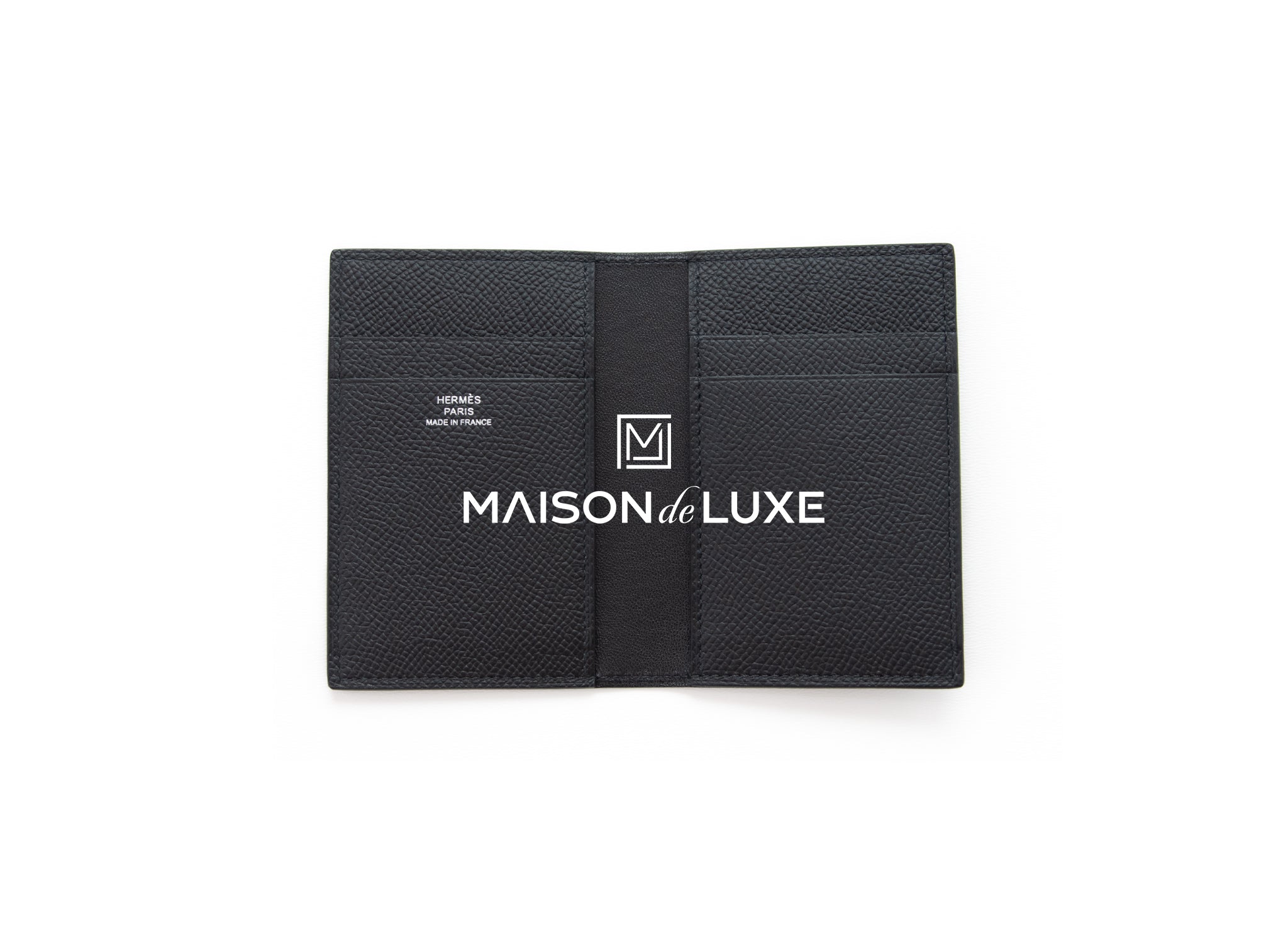 Hermes MC2 Euclide Card Holder Black Noir Epsom MAISON de LUXE