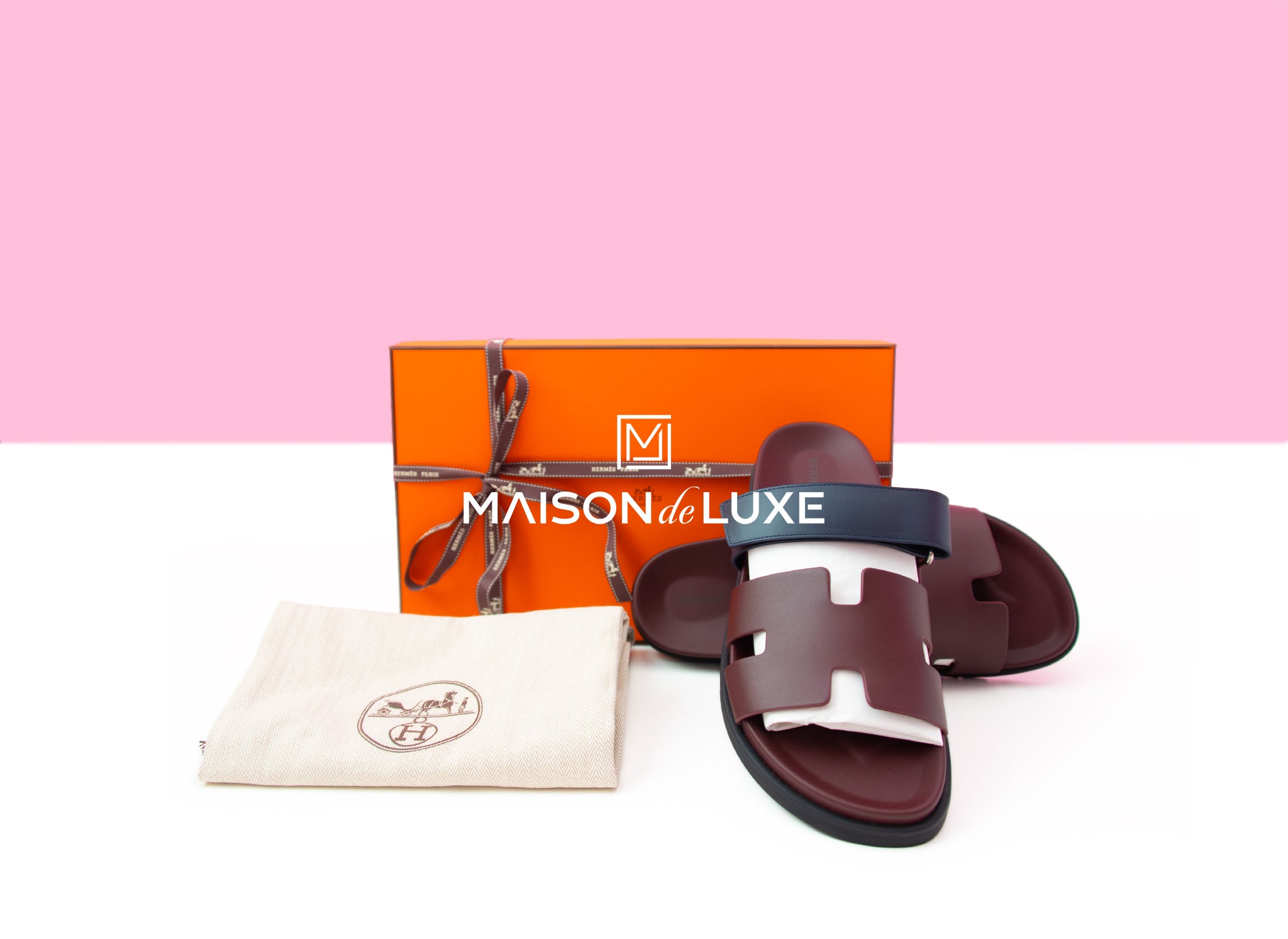 Hermes Men’s Marron Mahogany Chypre Sandal 44 Shoes – MAISON de LUXE