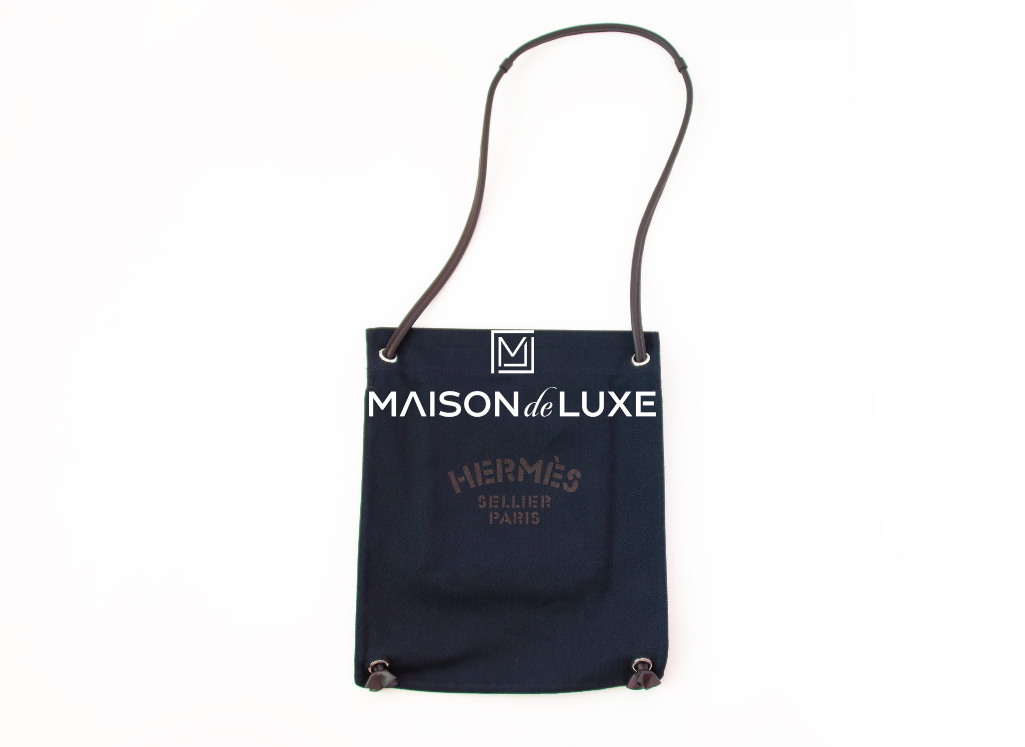 Hermes Maline bag Navy Canvas Backpack – MAISON de LUXE