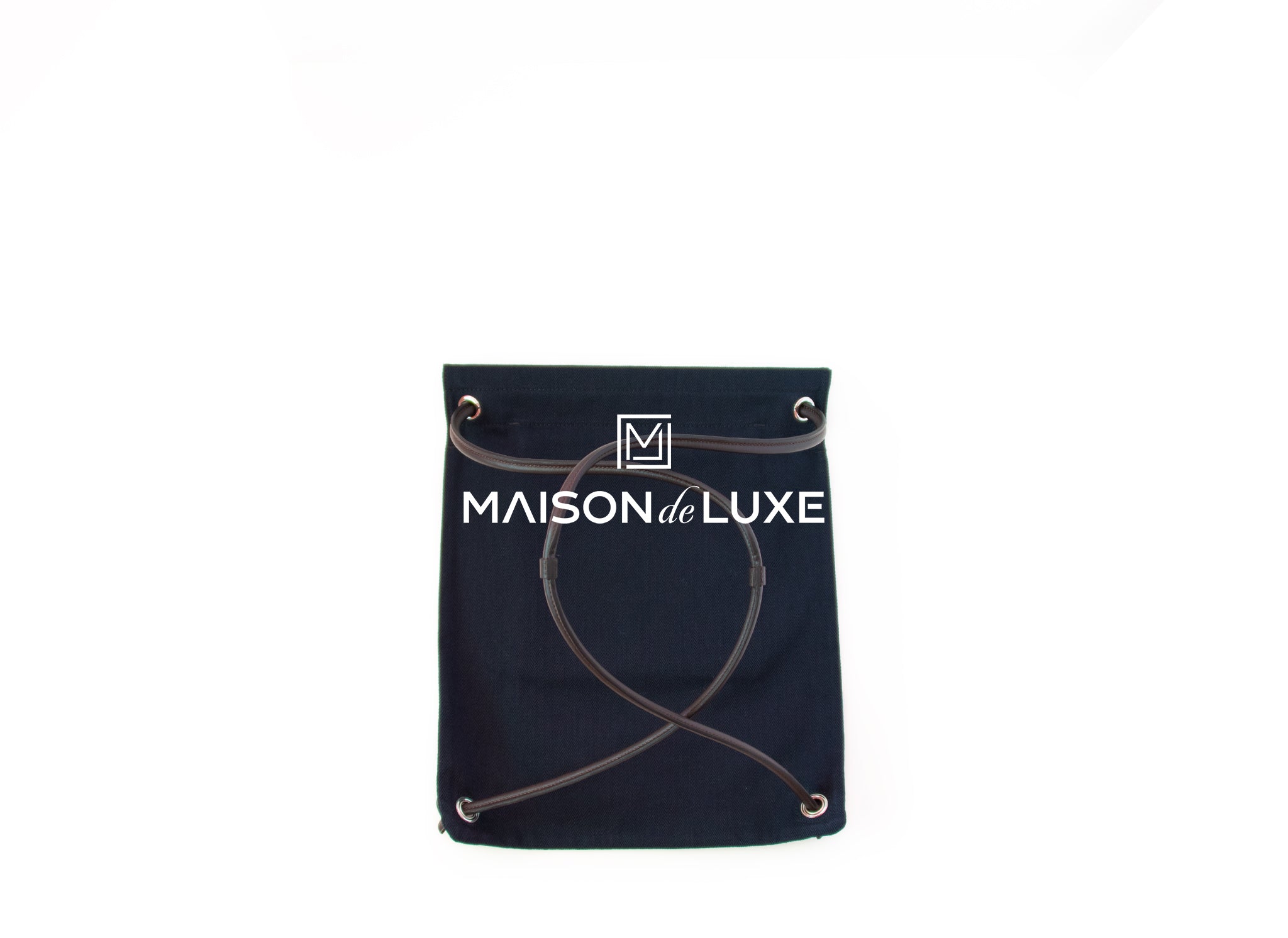 Hermes Maline bag Navy Canvas Backpack – MAISON de LUXE