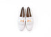 Hermes Womens White Royal Loafer 37