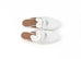 Hermes Women's White OZ Kelly Mules 37