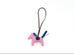 Hermes Mauve / Blue France / Rouge Rodeo Bag Charm PM