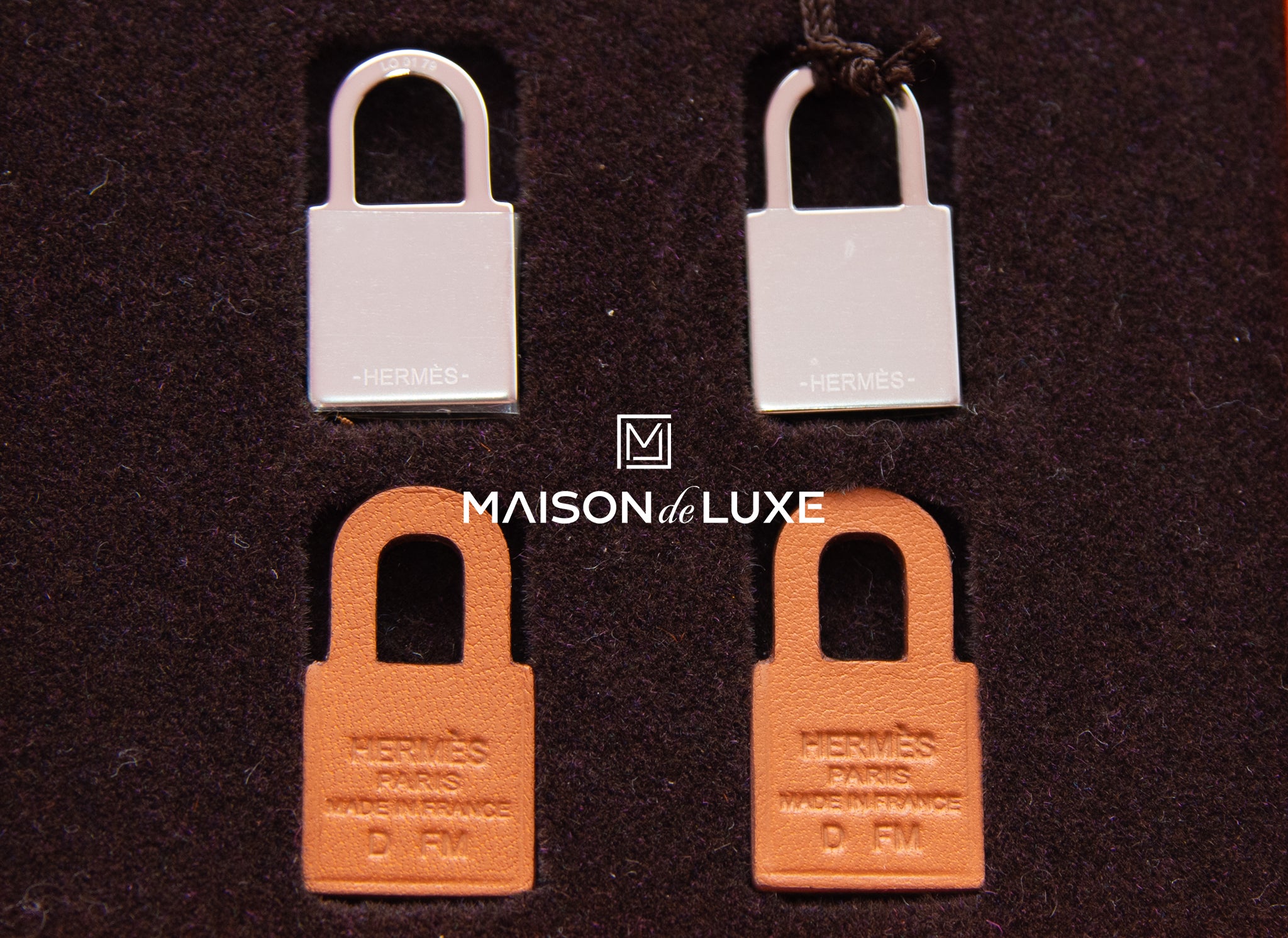 Hermes Gold O Kelly Earrings Swift Palladium MAISON de LUXE