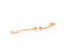 Hermes Rose Gold Kelly Clochette Earrings