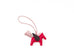 Hermes Framboise / Rose Sakura / Rouge Sellier Pegase Bag Charm PM
