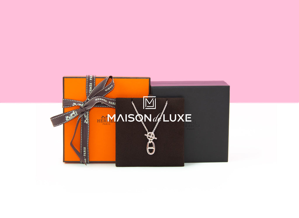 Hermes Silver Chaine d'ancre Pendant Necklace