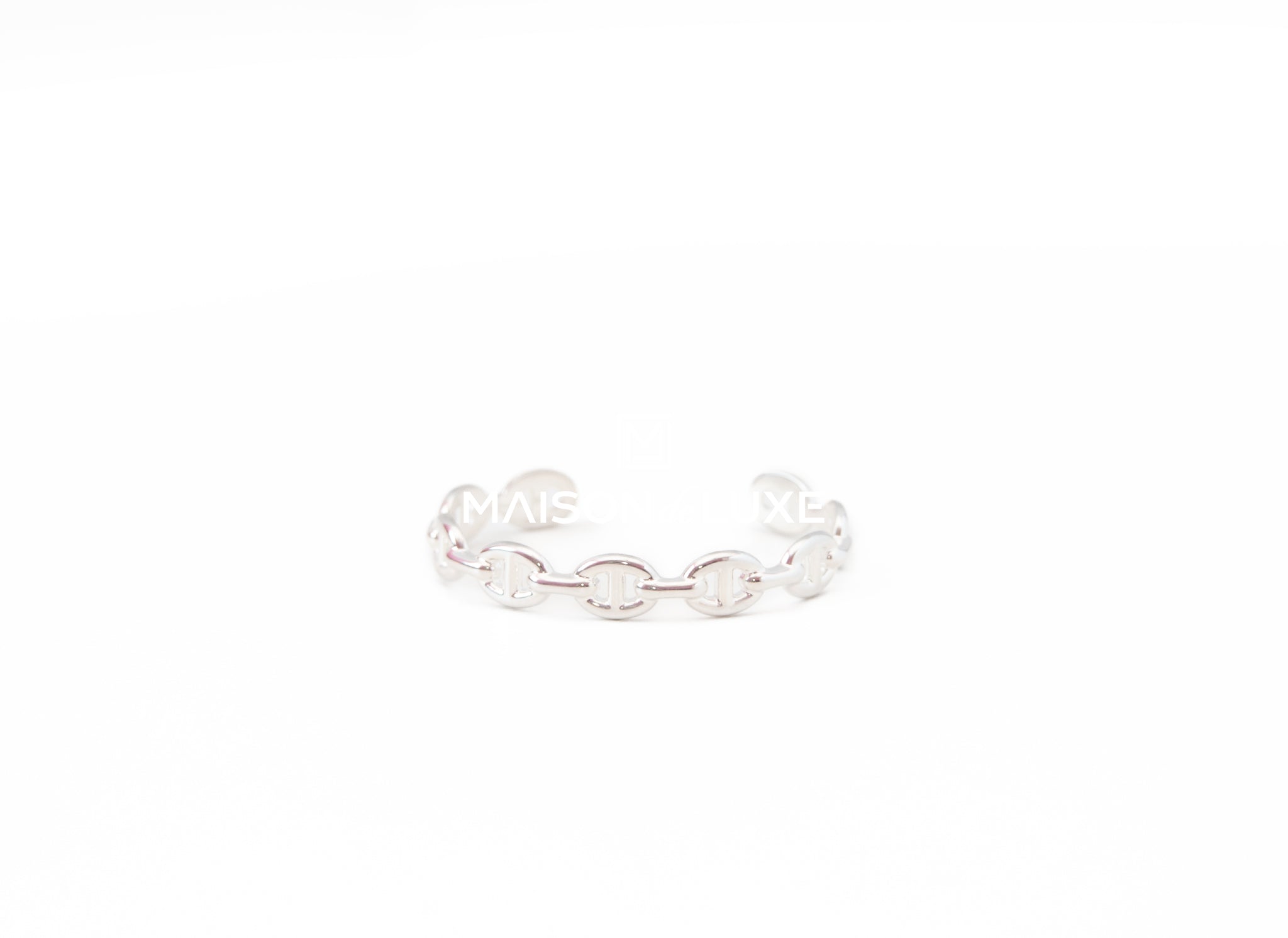 Silver Hermes Chaine d'Ancre Anchor Bracelet – Designer Revival