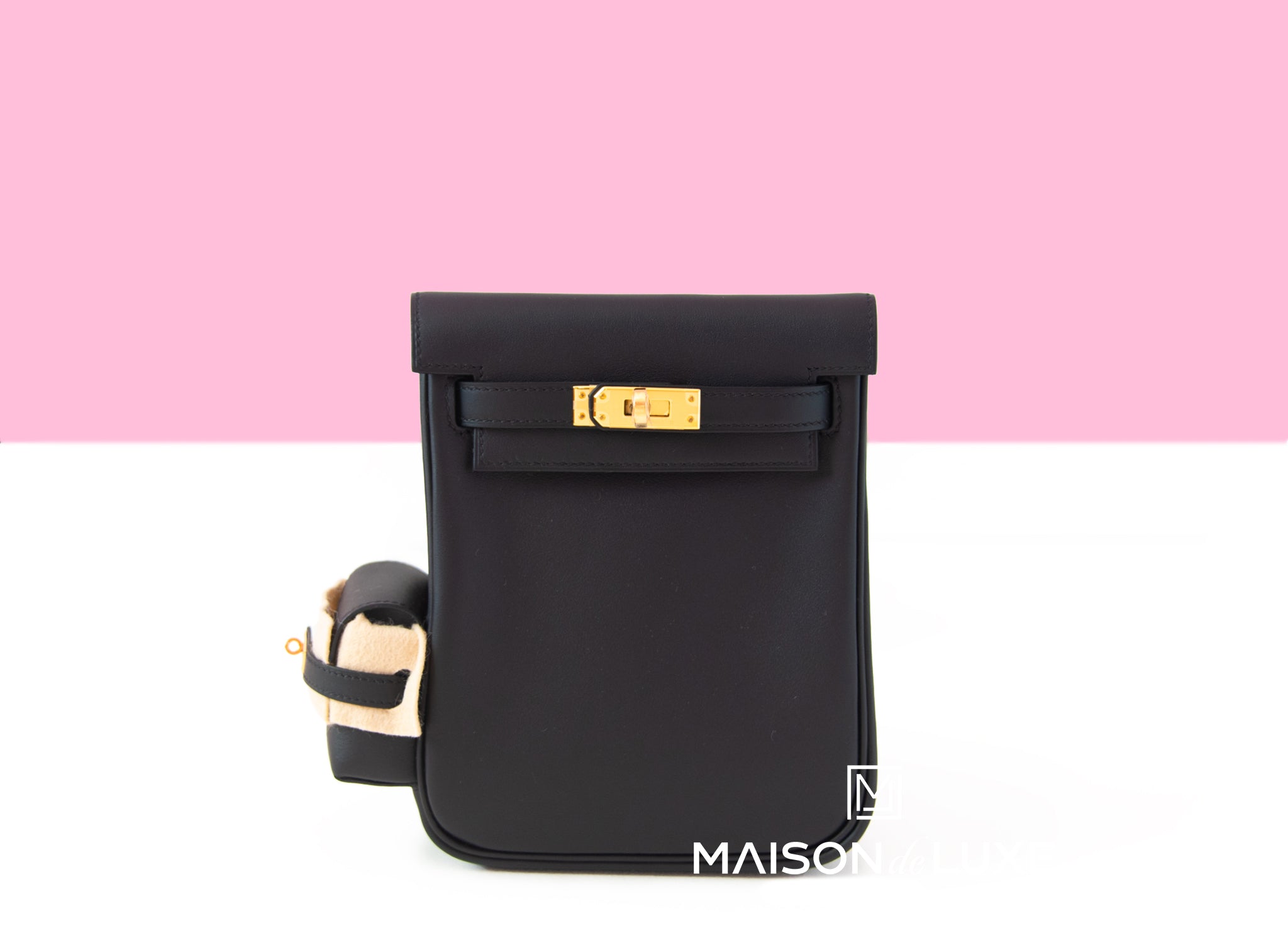 hermes mini kelly backpack Hermes Kelly Jump Backpack Black Swift Gold Hardware