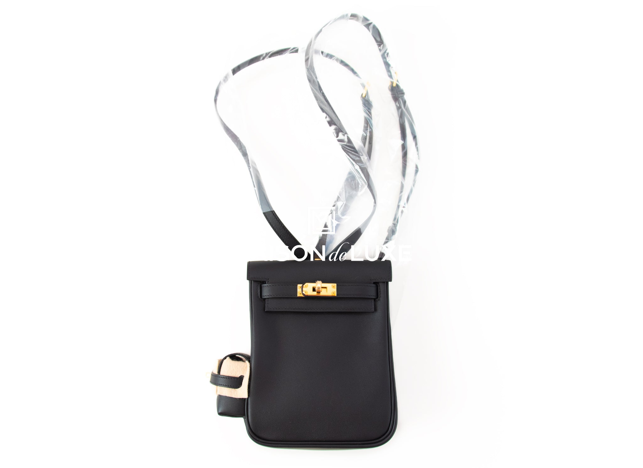 hermes mini backpack Hermes Kelly Jump Backpack Black Swift Gold Hardware Bag – MAISON de LUXE