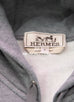 Hermes Gris Run H Zipped Hooded Sweater L