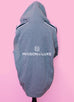 Hermes Gris Run H Zipped Hooded Sweater L