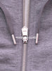 Hermes Gris Run H Zipped Hooded Sweater L