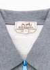 Hermes Gris Half Zip Polo Shirt M