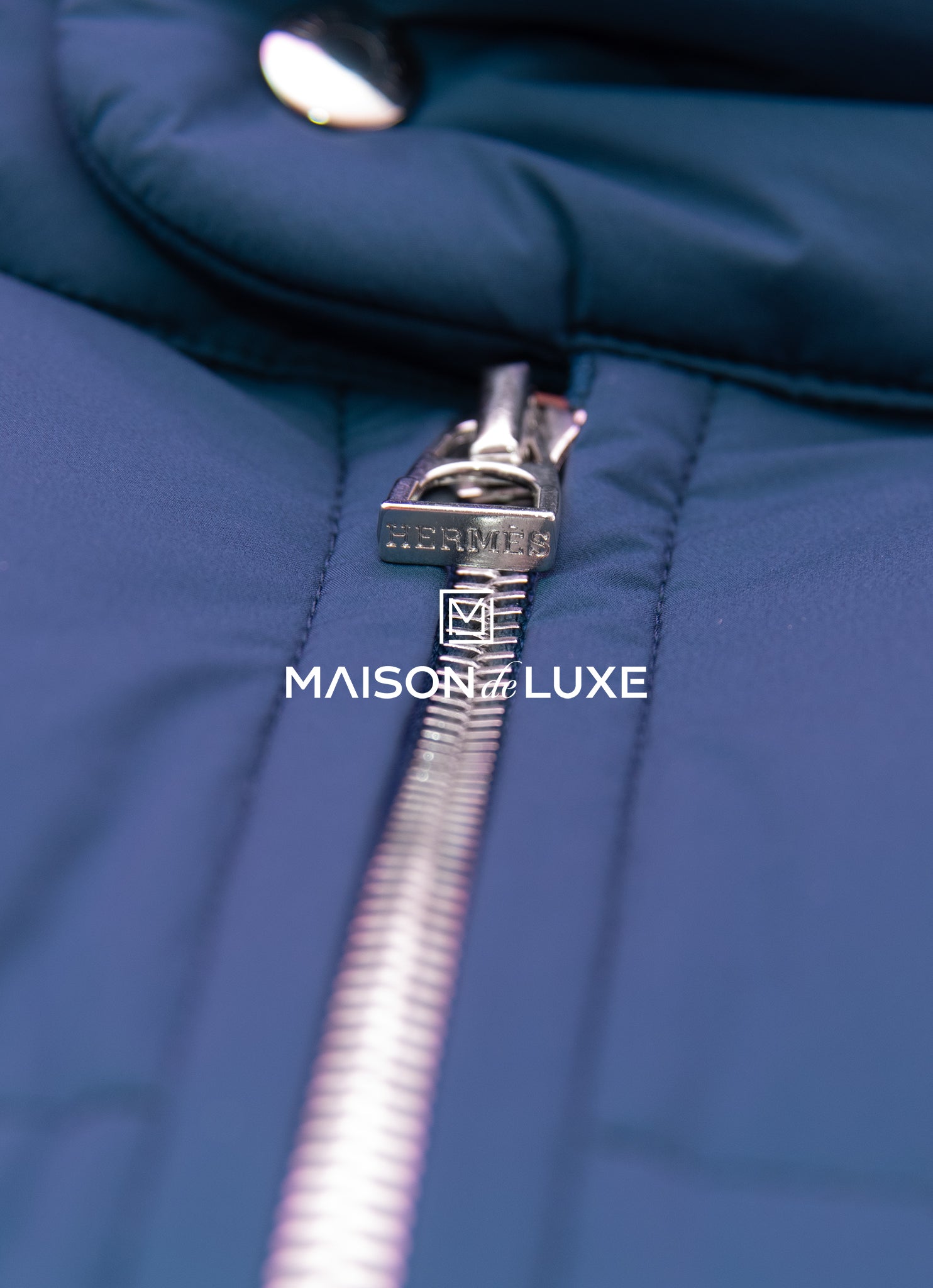 Hermes Bleu de Prusse Piumino Puffer Coat Medium – MAISON de LUXE