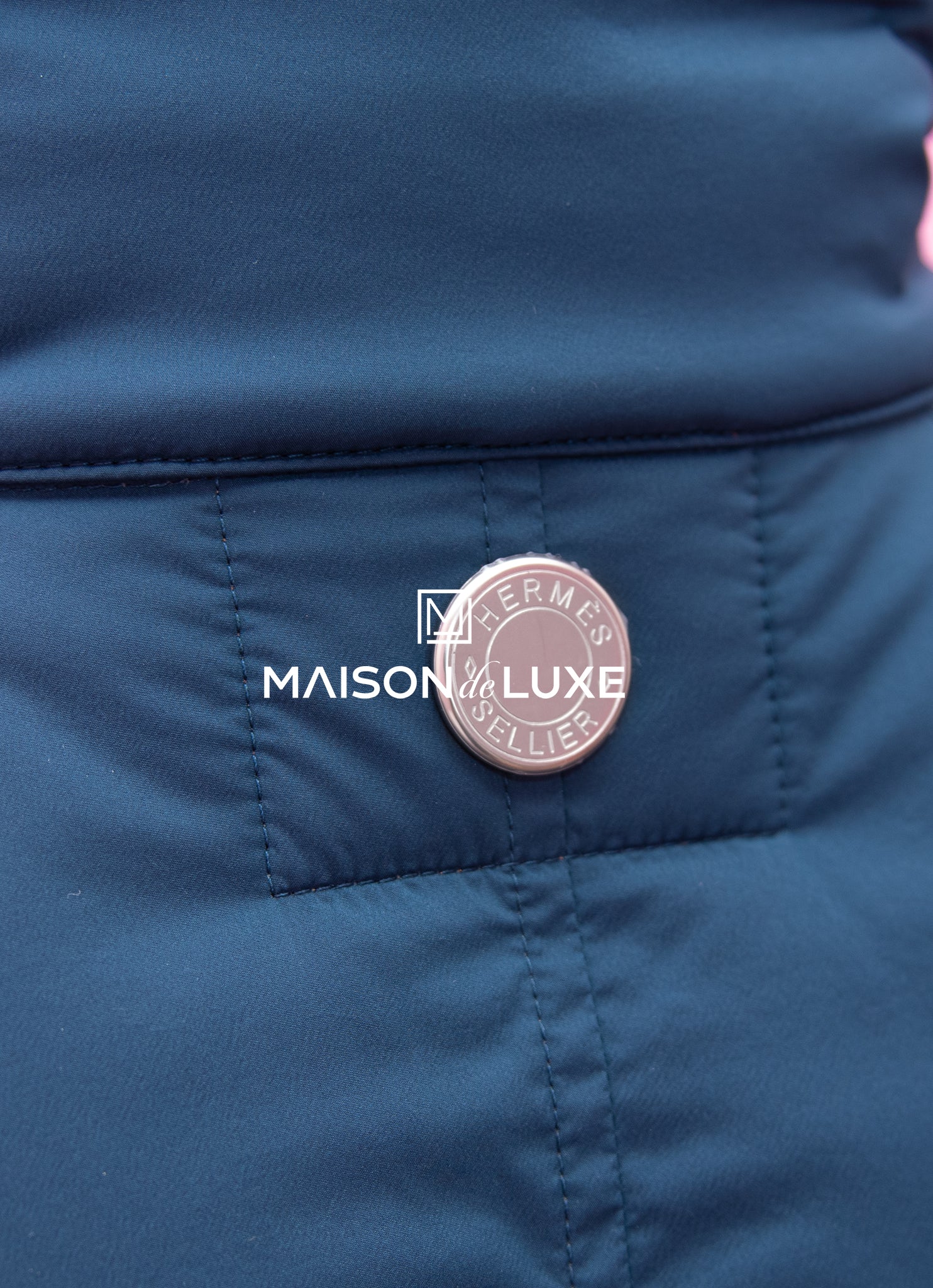 Hermes Bleu de Prusse Piumino Puffer Coat Medium – MAISON de LUXE