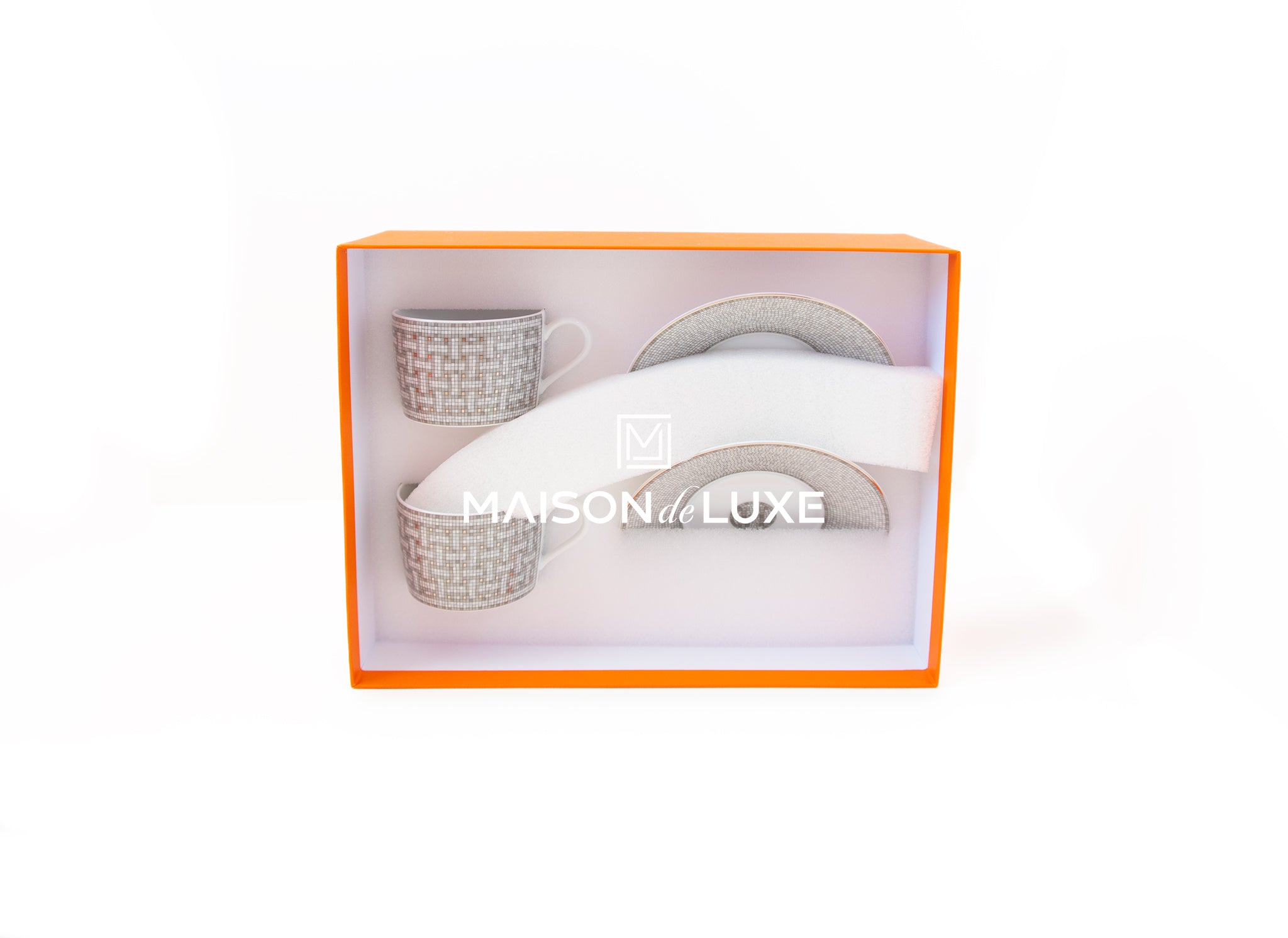 Hermes Mosaique au 24 Platinum Tea Set