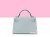 Hermes Mini Kelly II 20 Blue Glacier Epsom Gold Hardware