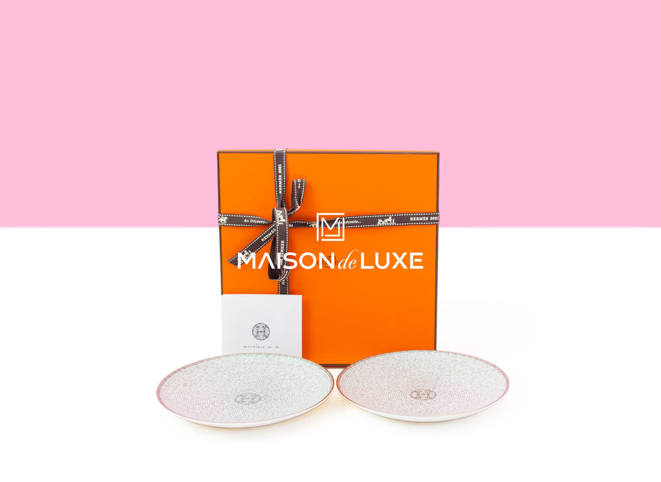 Hermes Mosaique au 24 Platinum Bread & Butter Plate - Two