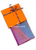 Hermes "Le saut H" Purple Twill Silk 90 cm Scarf