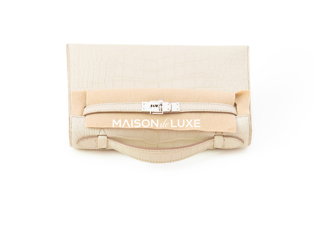 Hermès Kelly Pochette Mini Crocodile Miel Bag – ZAK BAGS