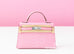 Hermes Mini Kelly II 20 5P Bubblegum Pink Matte Alligator