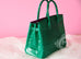 Hermes Vert Emerald Emeraude + Fuchsia Crocodile Bicolor Birkin 30 Handbag - New - MAISON de LUXE - 3