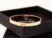 Hermes Rose Gold 4 Diamonds Kelly Bracelet ST