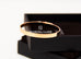 Hermes Rose Gold 4 Diamonds Kelly Bracelet ST