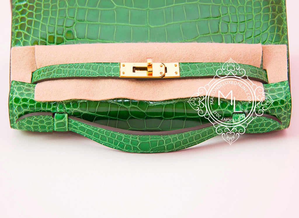 Hermès Kelly Pochette Mini Bag Green