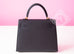 Hermes Noir Black GHW Sellier Epsom Kelly 25 Handbag